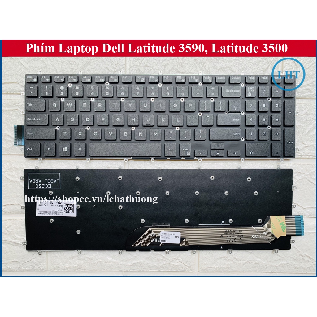 Bàn Phím Laptop DELL Latitude 3590 3500 Zin có Led / không Led