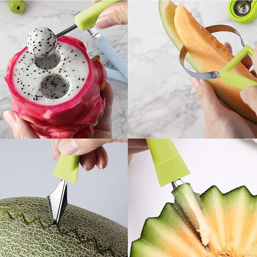 Bộ dụng cụ cắt tỉa trái cây XIAODUOJIAJU 3 trong 1 đa năng tiện dụng cho nhà bếp