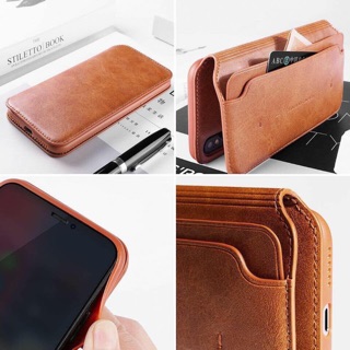 Bao da dạng ví cho iPhone XR hiệu XUNDD da đẹp cao cấp Chính Hãng