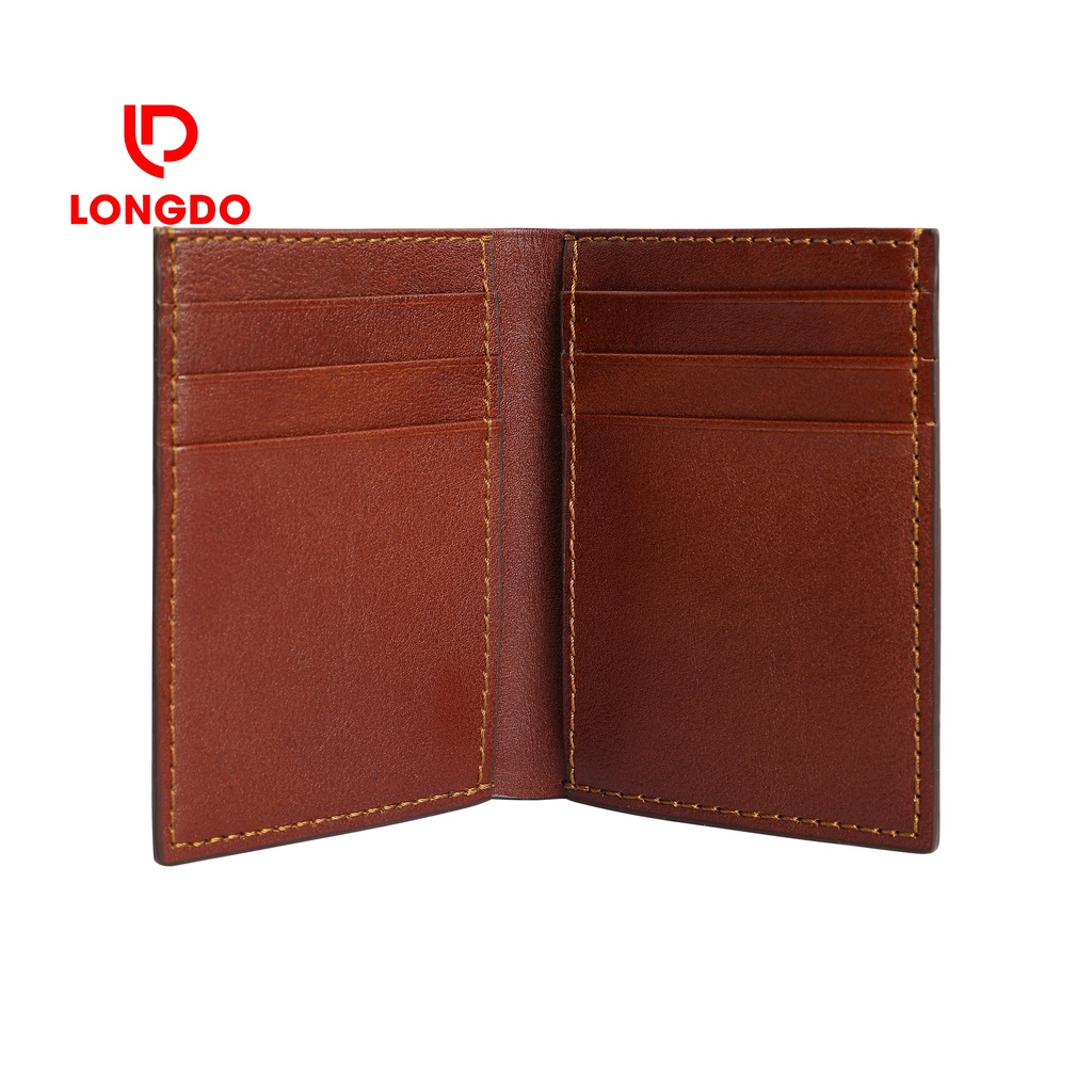 Ví da bò thật - Cam kết 100% da bò thật - Bảo hành 5 năm - Thương hiệu uy tín Longdo Leather - BD01