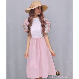 Đầm váy vintage ulzzang công chúa tiểu thư bánh bèo Bohemian maxi boho dáng dài xòe đi biển đẹp rẻ hotgirl cổ bẻ