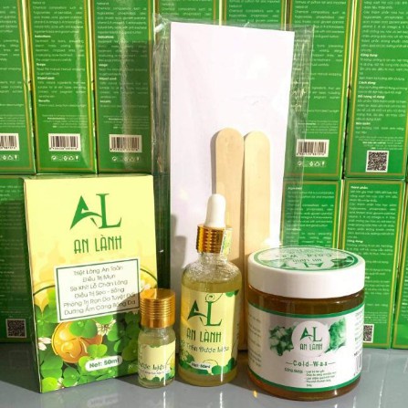 Combo Triệt Lông Vĩnh Viễn An Lành (Gồm 1Wax+1Mỡ Trăn+1 Tinh Dầu Dược Liệu+Giấy và Que Wax)