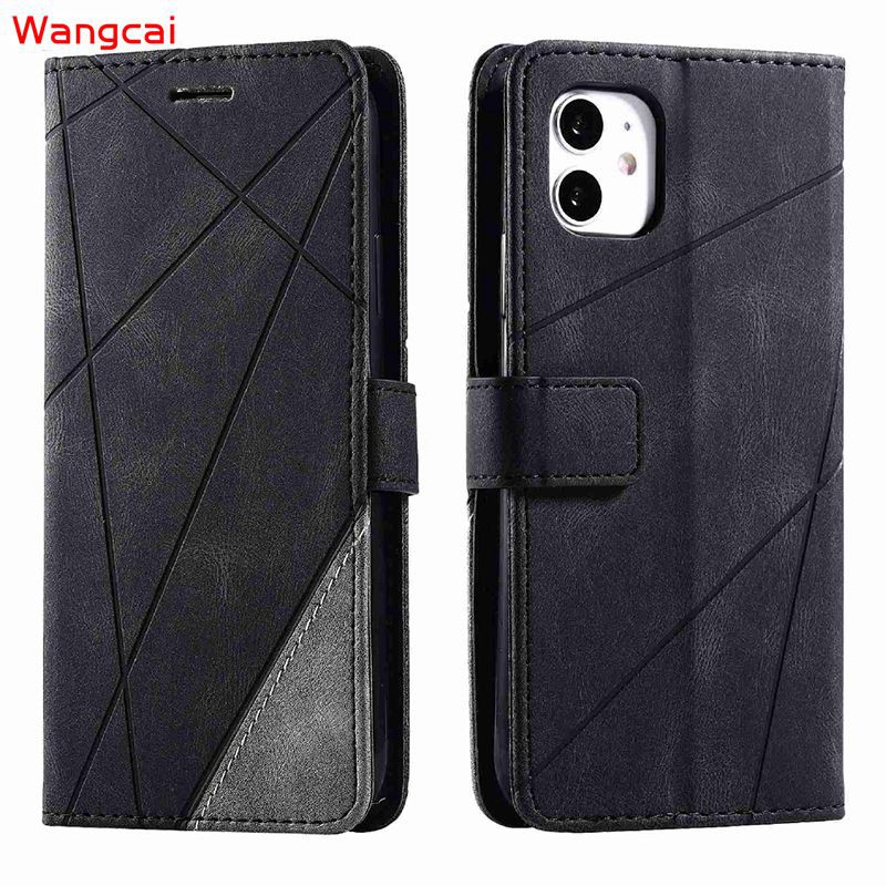 Bao da điện thoại nắp gập có ngăn ví đựng thẻ phong cách doanh nhân bảo vệ cho iPhone 11 Pro XS Max XR X 7 8 6 6s+