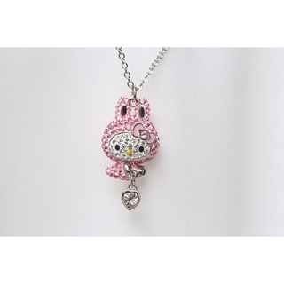 Vòng cổ Mặt Thỏ Hello Kitty Hồng