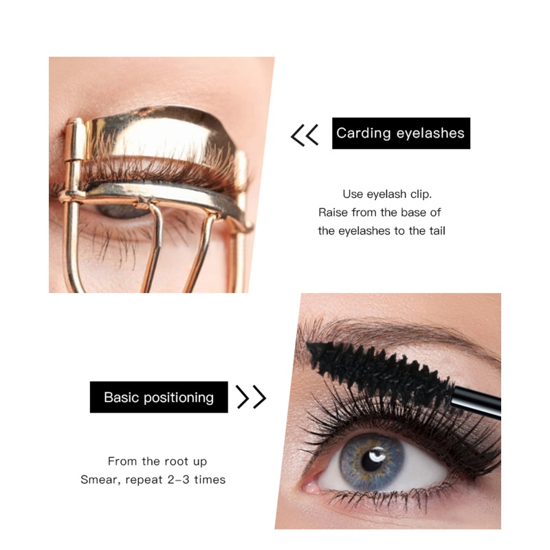 Mascara Sợi Tơ 4D Màu Đen Chống Thấm Nước Chuốt Dài Và Dày Mi