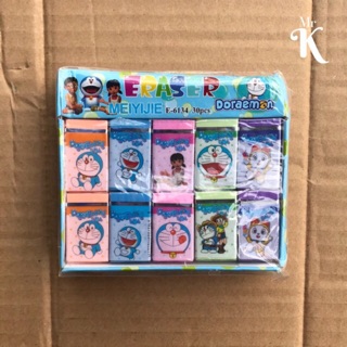 HỘP 30 CỤC GÔM DORAEMON/LABUBU/TRÁI CÂY[HOẠ TIẾT,MÀU NGẪU NHIÊN]