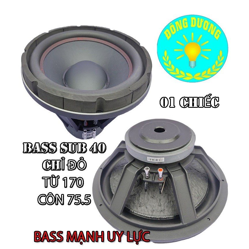 LOA SUB 40 BELL CHỈ ĐỎ TỪ 170 COIL 76 - 1 CỦ - CỦ LOA SIÊU TRẦM