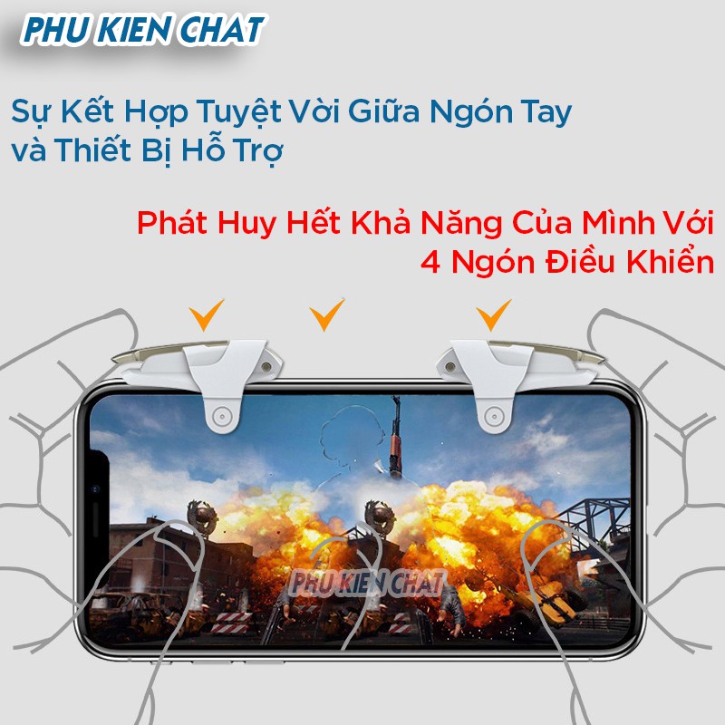 Nút bắn PUBG Z1 mô phỏng hình phi thuyền cực nhạy tay cầm chơi game pubg ros freefire Minado store