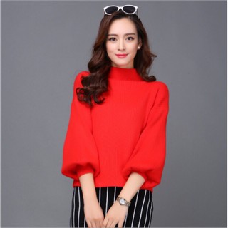 Áo len nữ tay bồng dày dặn mẫu mới