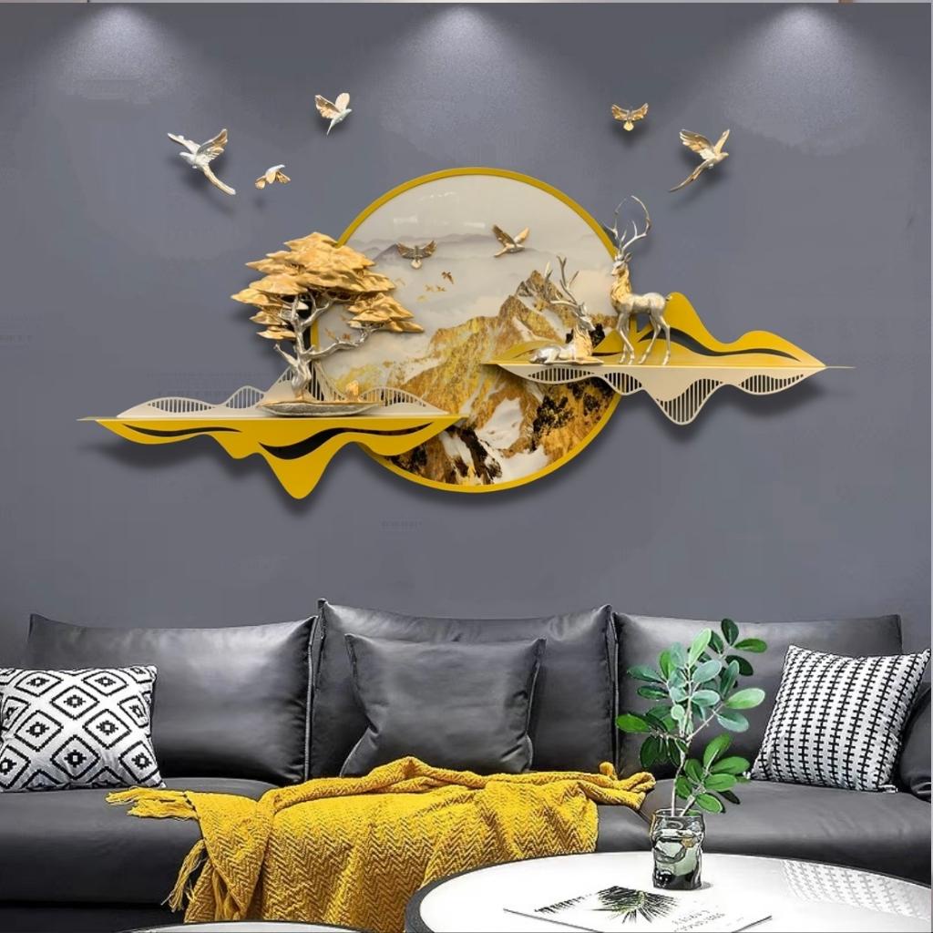 Tranh Phong Cảnh Treo Tường Cao Cấp TD26 , Tranh Sắt, Tranh Treo Tường Én Decor