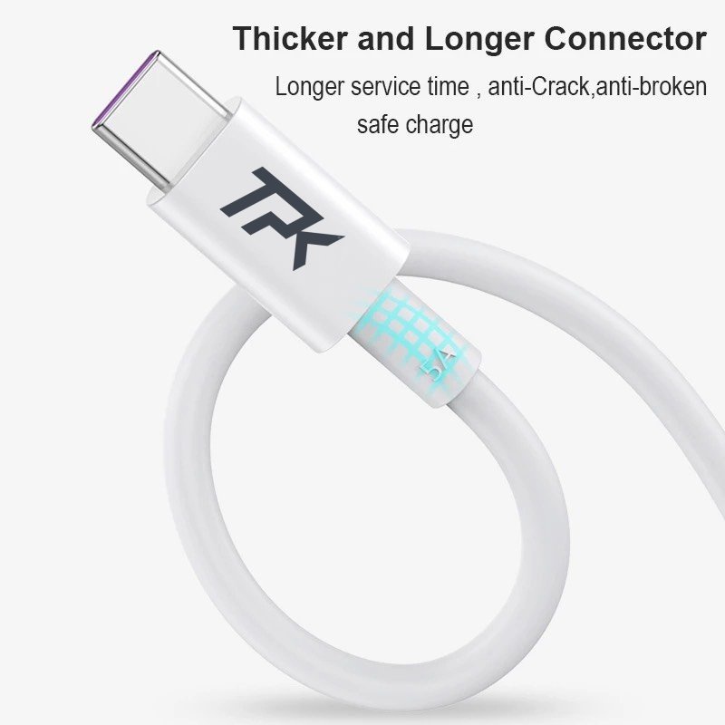 Dây cáp sạc nhanh và truyền dữ liệu type C 1m/1,5m 40Uw - USB type C fast charging cable - TPK - Trí Phụ Kiện