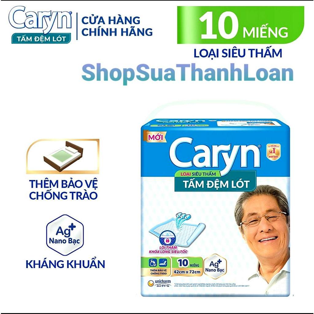 Tấm Đệm Lót Caryn Siêu Thấm 10 Miếng Bảo Vệ Chống Trào