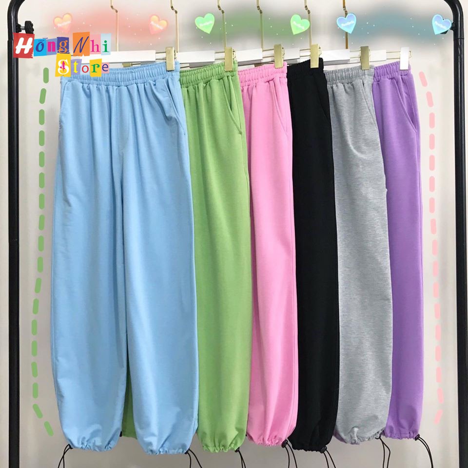 QUẦN JOGGER THUN DÀI DÂY RÚT LAI MÀU ĐEN LONG BASIC PANT - JOGGER DÂY RÚT UNISEX - MM | BigBuy360 - bigbuy360.vn