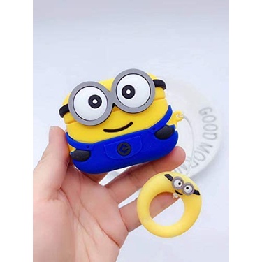 Case silicon cho tai nghe Apple Airpods 3 kiểu dáng Minion,chống vân tay, chống bám bẩn, vật liệu cao cấp