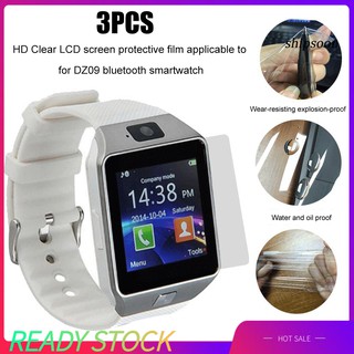 Bộ 3 kính cường lực HD dán bảo vệ màn hình LCD cho đồng hồ bluetooth thông minh DZ09