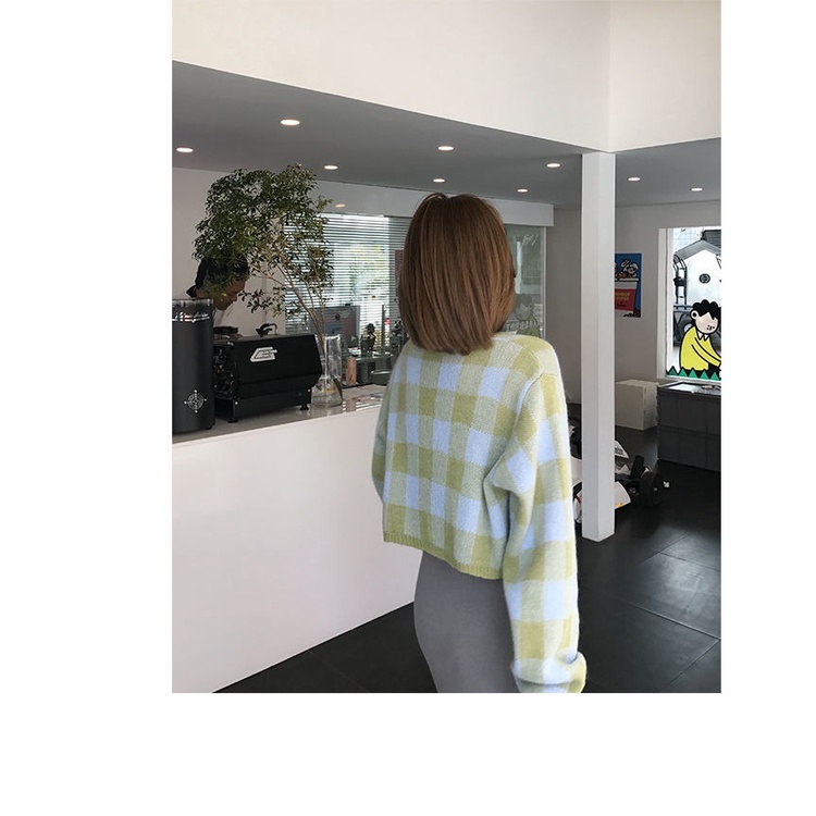 Bộ Áo Khoác Cardigan + Áo Hai Dây Nữ Phối Màu Tương Phản Đơn Giản Thời Trang Phong Cách Hàn Quốc