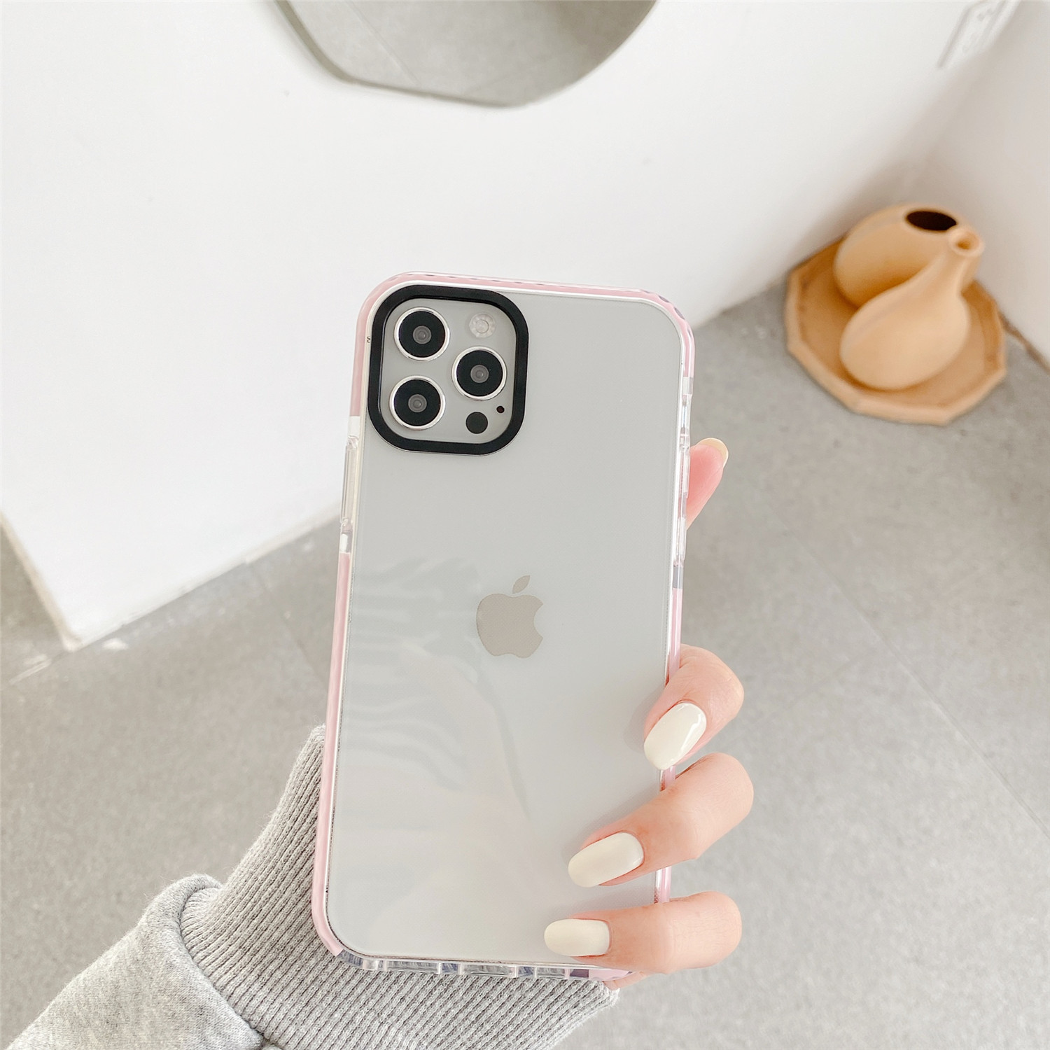 Ốp điện thoại silicone mềm TPU trong suốt bảo vệ toàn vẹn iPhone 12pro max 12mini 11 Pro 11Pro Max XS Max XR SE7 8 Plus | BigBuy360 - bigbuy360.vn
