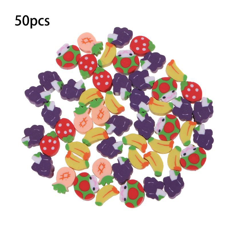 Set 50 Cục Tẩy Hình Trái Cây Sáng Tạo Cho Bé