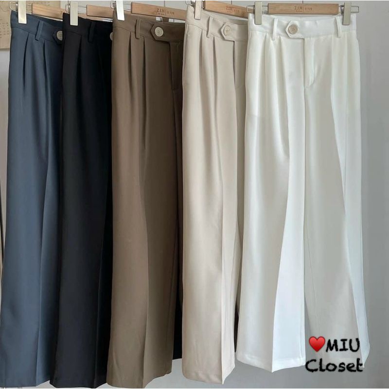 Quần vải suông 1 khuy hàng QCL1