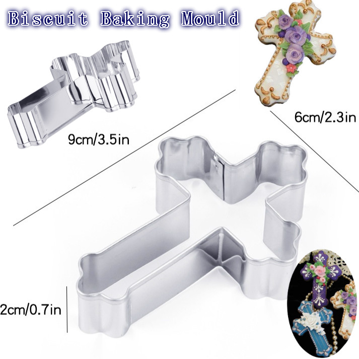 Khuôn Làm Bánh Quy Hình Chữ Thập Bằng Thép Không Gỉ