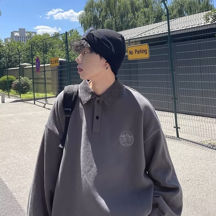 Áo Nỉ Dài Tay Form Rộng Thời Trang Hàn Quốc