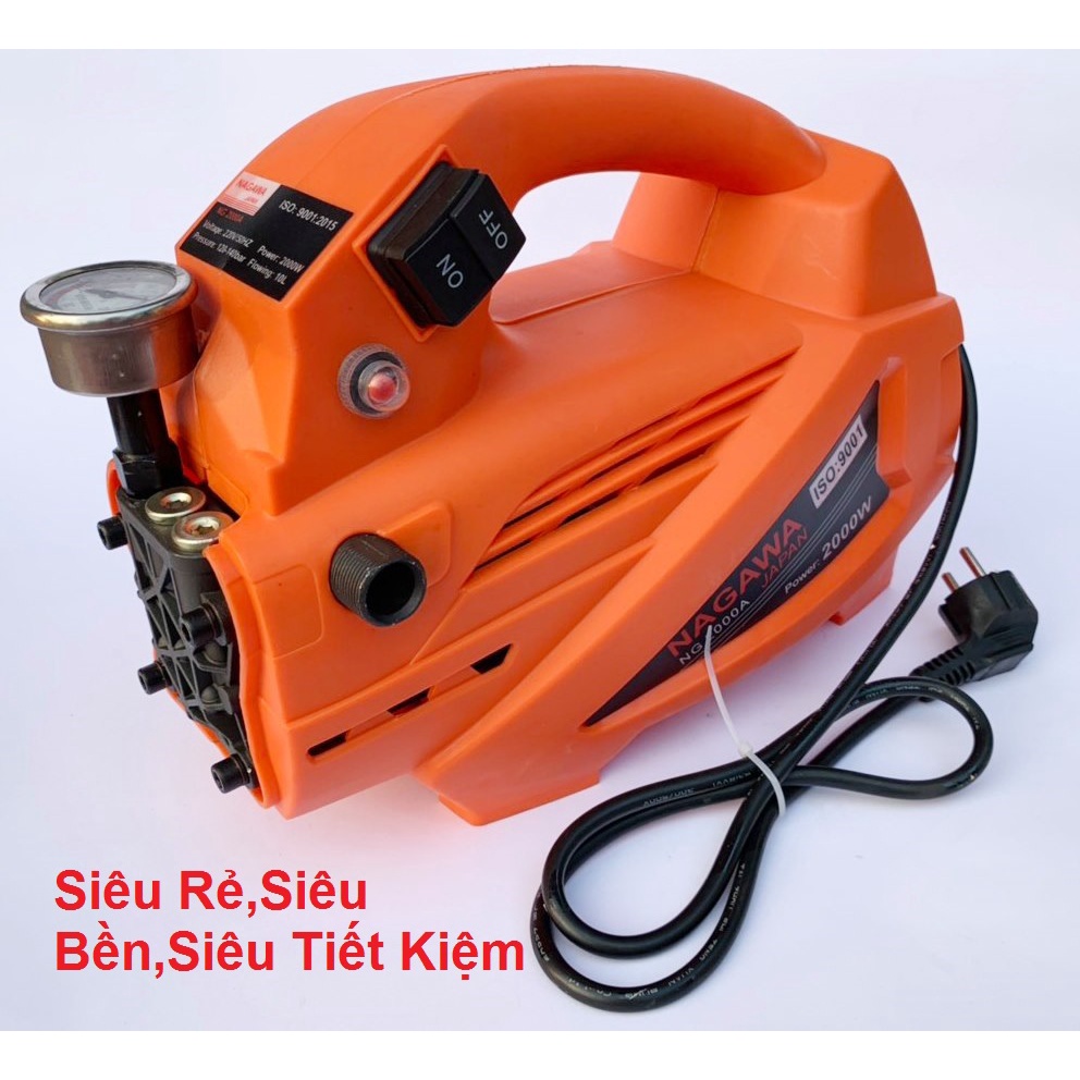 [Rẻ vô đối] [FreeshipXtra] Máy Xịt Rửa Xe Áp Lực Cao Tiện Lợi,Đa Năng ,NAGAWA Công Suất 2300w