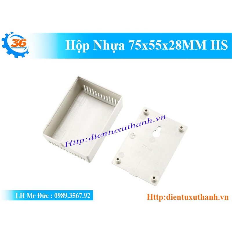 Hộp nhựa 75x55x28