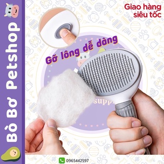 LƯỢC CHẢI LÔNG CHO CHÓ MÈO CÓ NÚT BẤM
