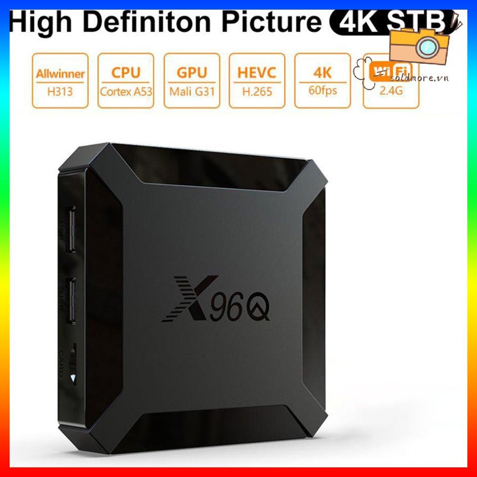 Hộp Tv Box X96Q H313 4k 60 Fps 2.4g Wifi Hdmi-Compatible Và Phụ Kiện