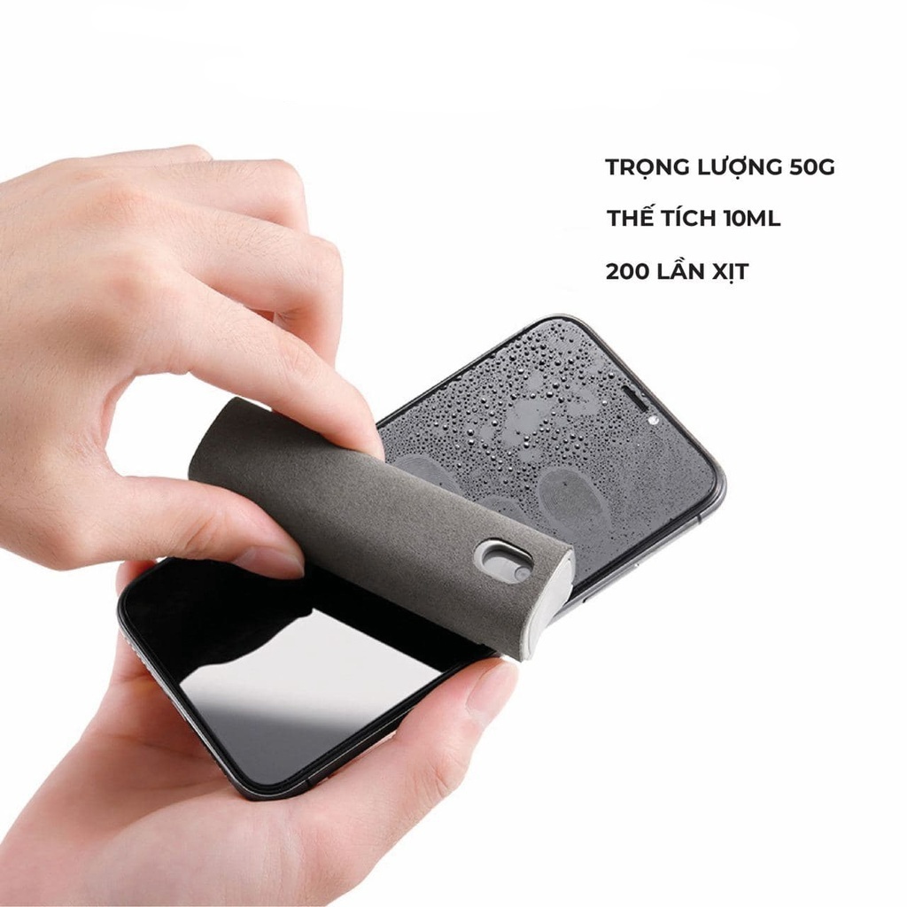 Bộ bình xịt vệ sinh làm sạch điện thoại máy tính bảng laptop 2 trong 1 tiện dụng thông minh