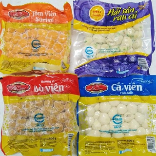 Cá viên-Tôm viên-Bò viên-Hải sản rau củ LC 500g