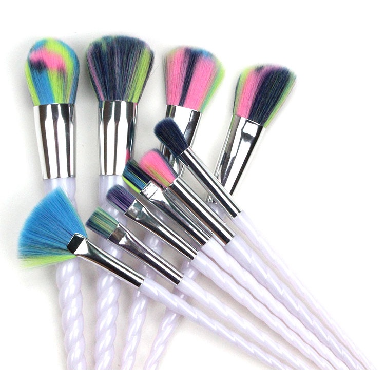 Bộ 10 Cọ Trang Điểm Màu Sắc Đa Năng Cho Người Mới Bắt Đầu GDTIMA