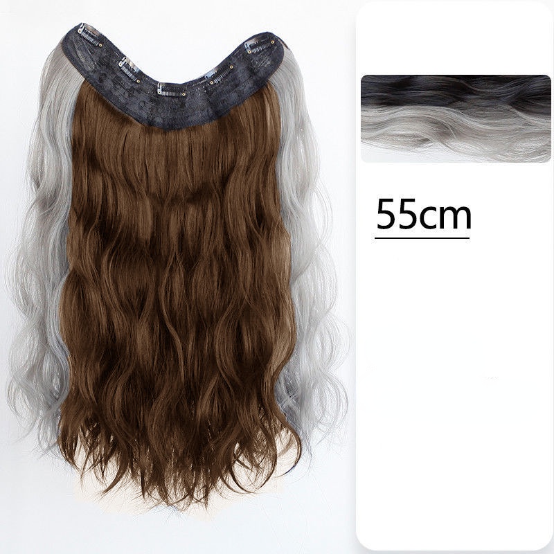 Bộ Tóc Giả Dài Xoăn Gợn Sóng Màu Ngọt Ngào Thời Trang