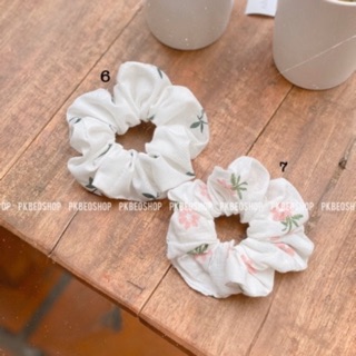 Scrunchies hàn quốc , dây buộc tóc vải đeo tay