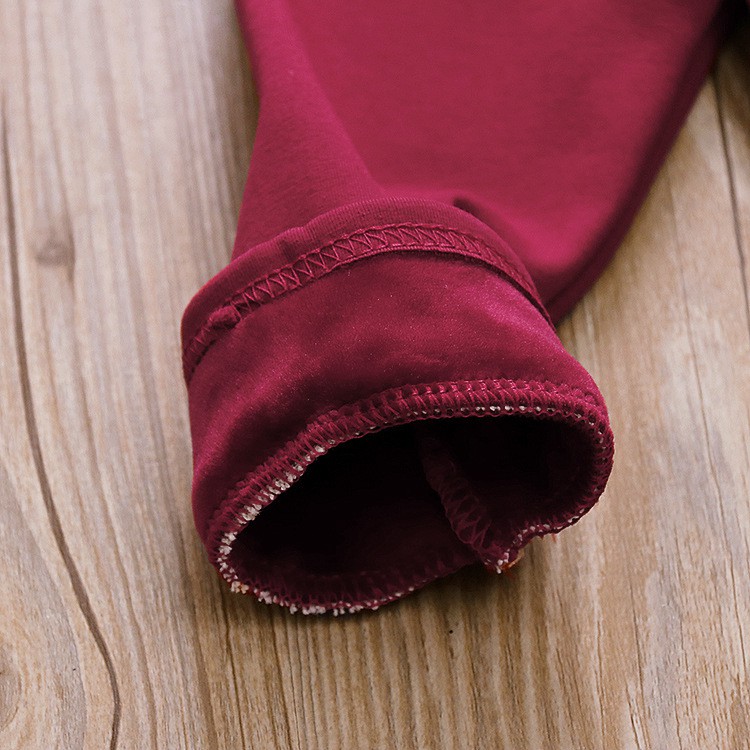 Quần legging lông đính ren cao cấp bé gái size 8-17kg hàng QD