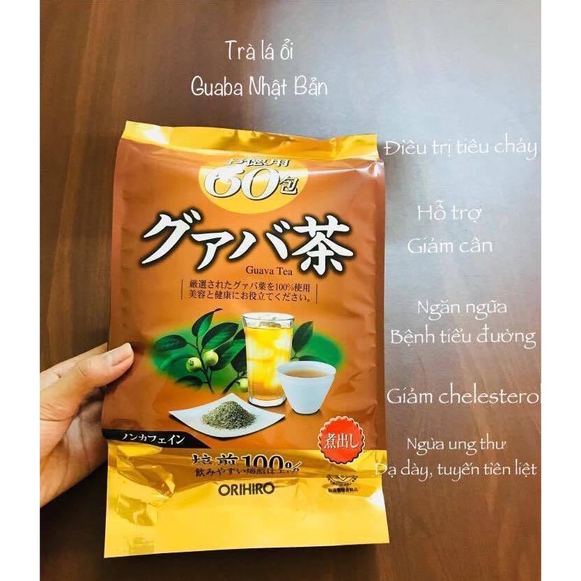 Trà Ổi Orihiro 60 túi lọc - Trà lá ổi Guava tea Nhật Bản Hỗ Trợ Giảm Cân | BigBuy360 - bigbuy360.vn