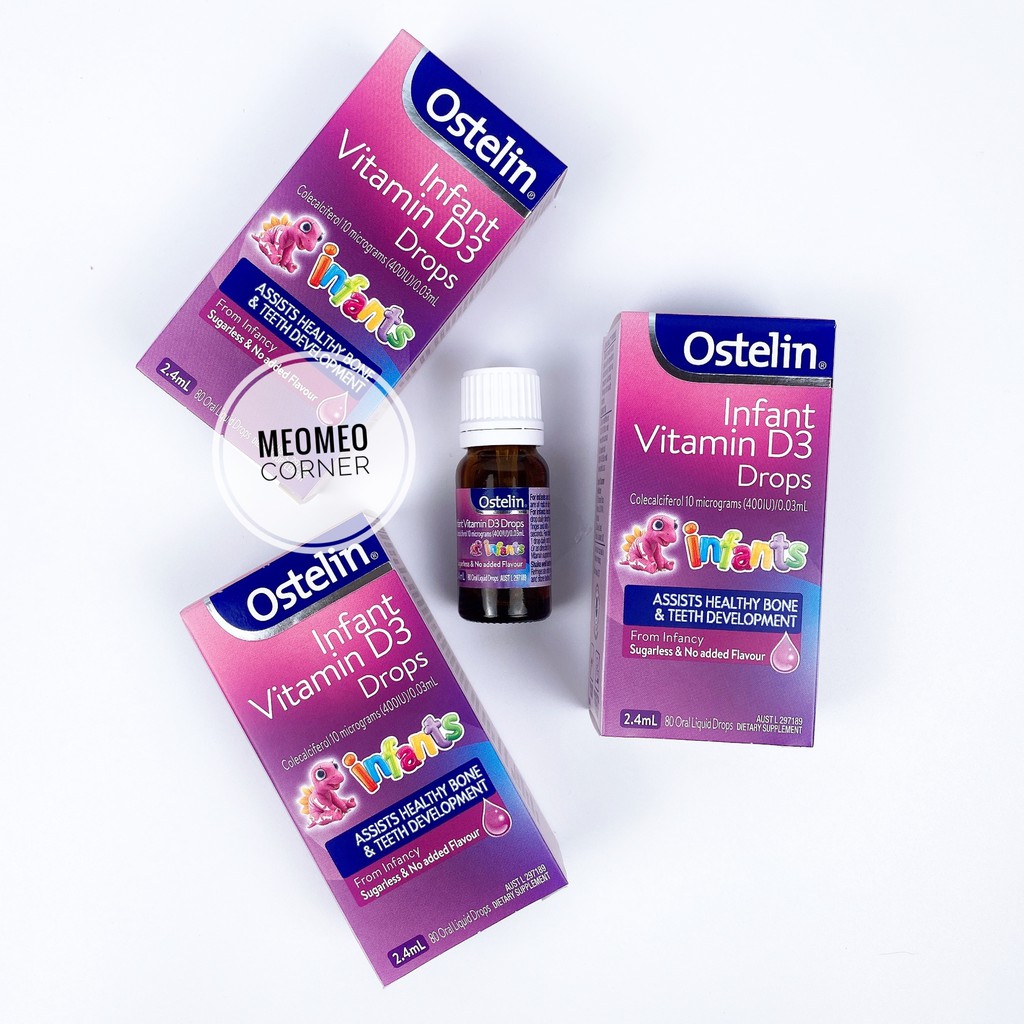 Ostelin vitamin D3 Úc giọt cho bé/ ostelin Drops/ Drop
