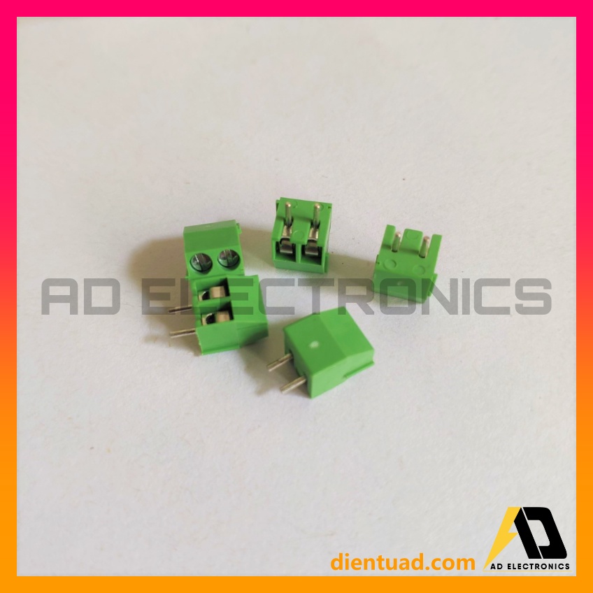 Đầu nối dây điện - Domino KF350 3.5mm 2P PCB, khoảng cách 2 chân 3.5mm