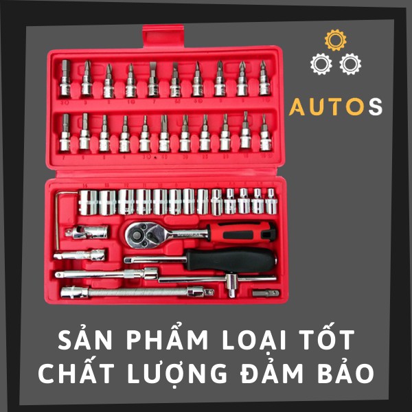 Bộ dụng cụ sửa chữa gia đình - Bộ khẩu 46 món tiện ích