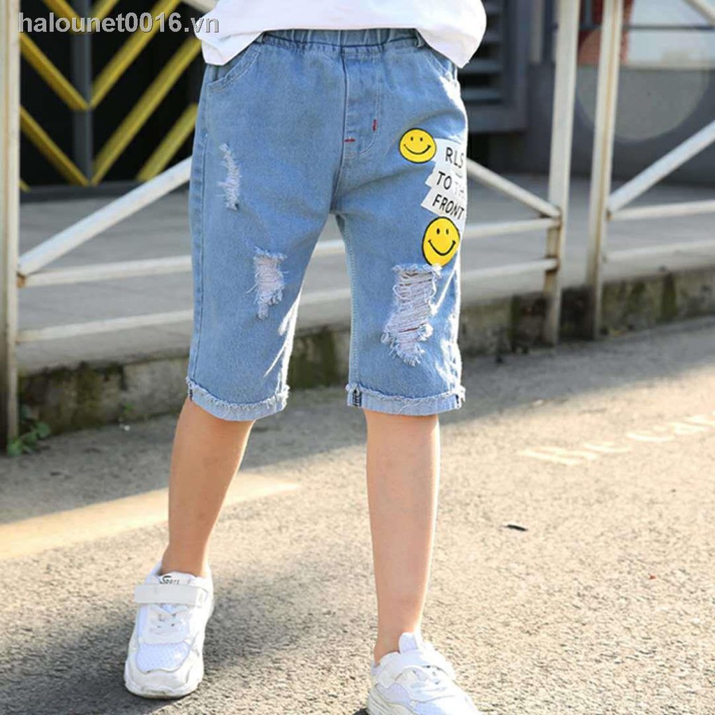 Quần Jeans Lửng 10 Lửng Cho Bé Gái 12-15 Tuổi