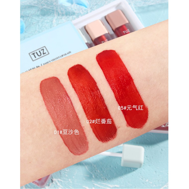 [Hàng mới về] Set 3 Son Kem Lì Mịn Mượt Như Nhung Lâu Trôi Dưỡng Ẩm Và Không Làm Khô Môi | BigBuy360 - bigbuy360.vn