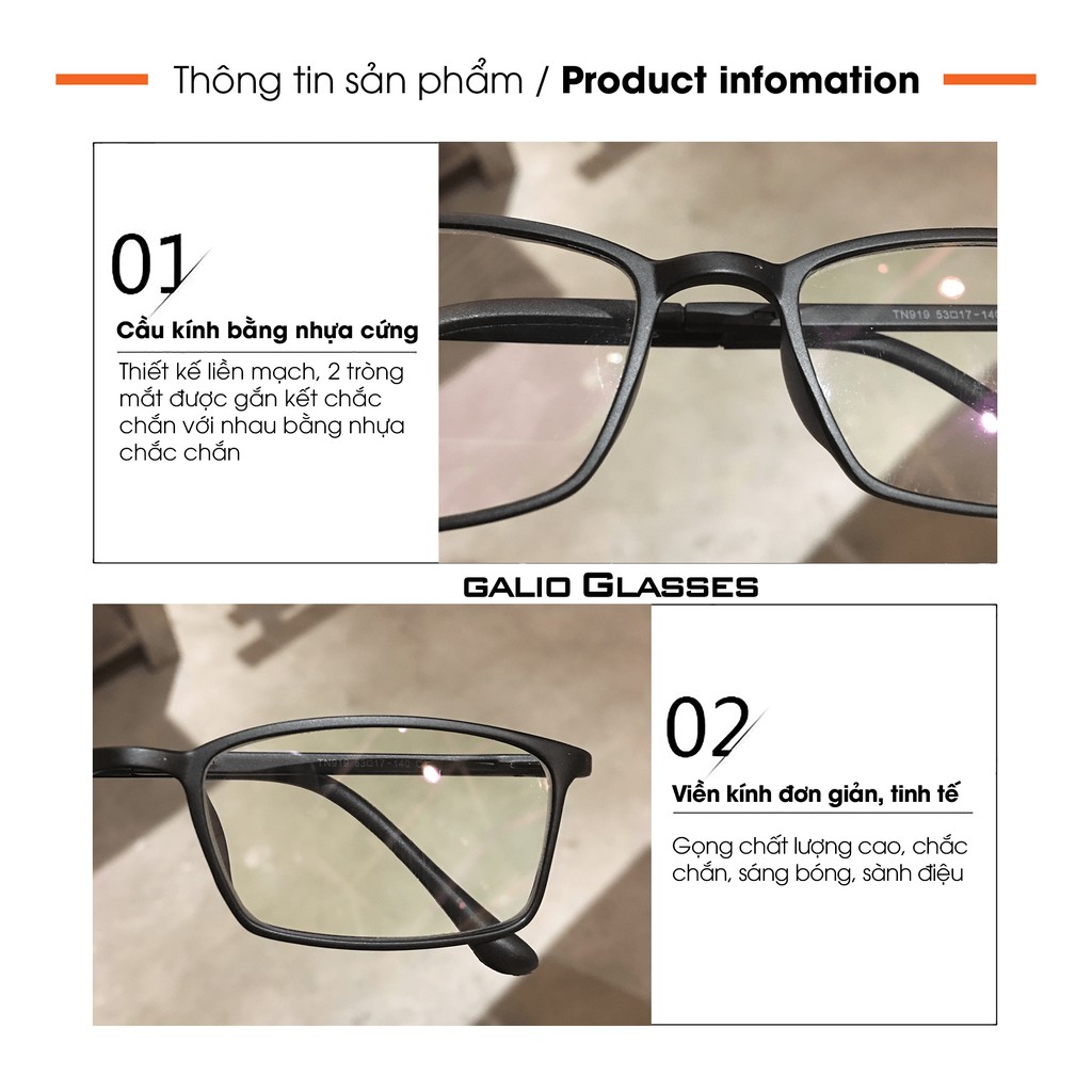 Gọng kính cận nam nữ nhựa dẻo basic không kén mặt Lani 915 - Lắp Mắt Cận Theo Yêu Cầu | BigBuy360 - bigbuy360.vn