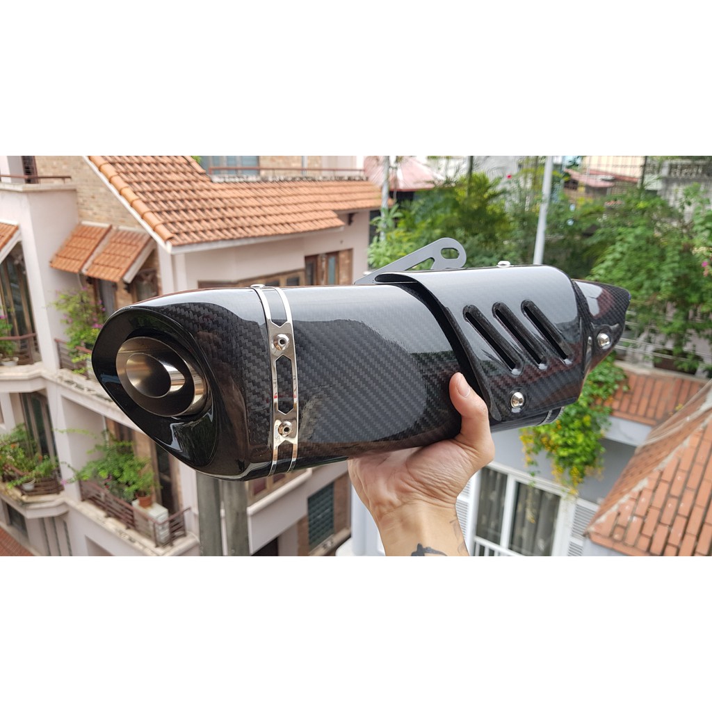 Pô Độ Akrapovic R1 Full Carbon Có Tiêu