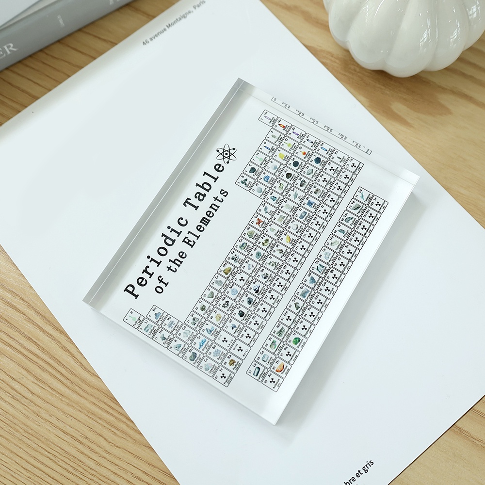 Bảng Tuần Hoàn Hóa Học Bằng Acrylic Trong Suốt Trang Trí Bàn Học Cho Học Sinh