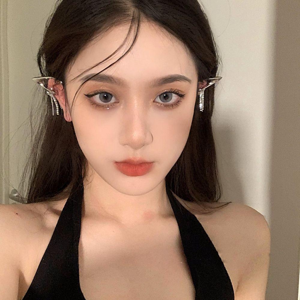 Khuyên Kẹp Vành Tai Hình Học Kiểu Hàn Quốc Cho Nữ