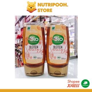 Chai mật ong rừng Bluten Honig 350g hữu cơ - Nutripooh