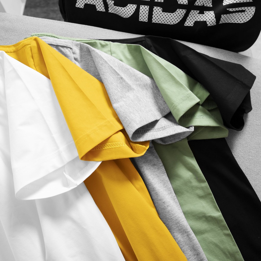 Áo Thun Trơn Nam - Áo phông nam tay ngắn 100% cotton Trắng Đen dáng ôm vừa vặn AT01 | BigBuy360 - bigbuy360.vn