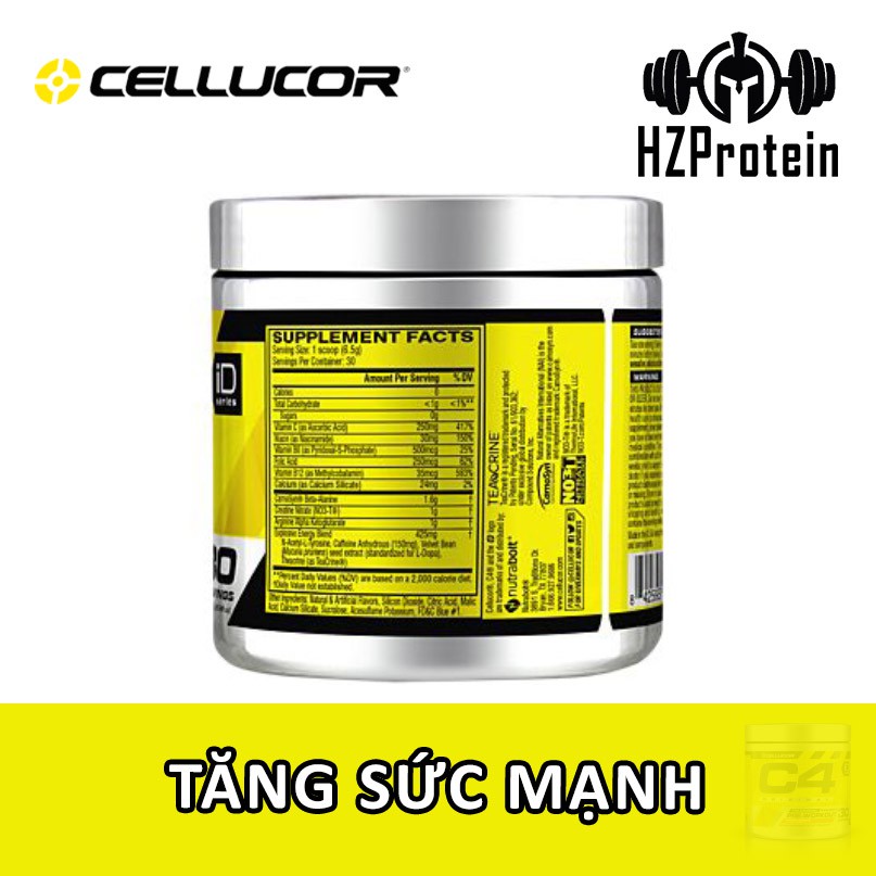 TĂNG SỨC MẠNH CELLUCOR (30 LẦN DÙNG)