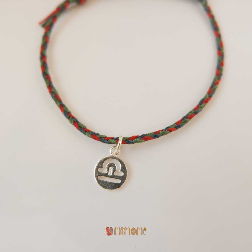 Vòng bính waterproof phối màu charm bạc s925 cung hoàng đạo (5)