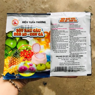 Bột rau câu con cá dẻo 3d 1 gói 15g